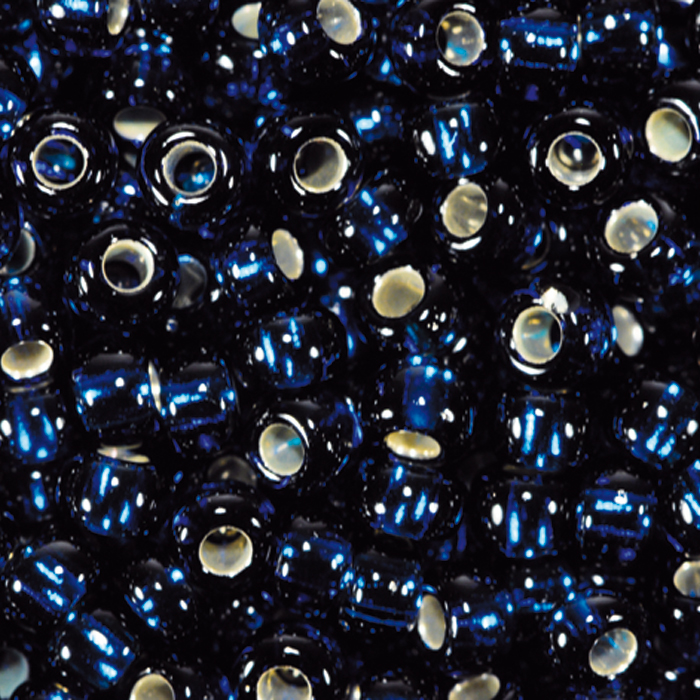 Rocailles transparent 2,6mm 17g montanblau