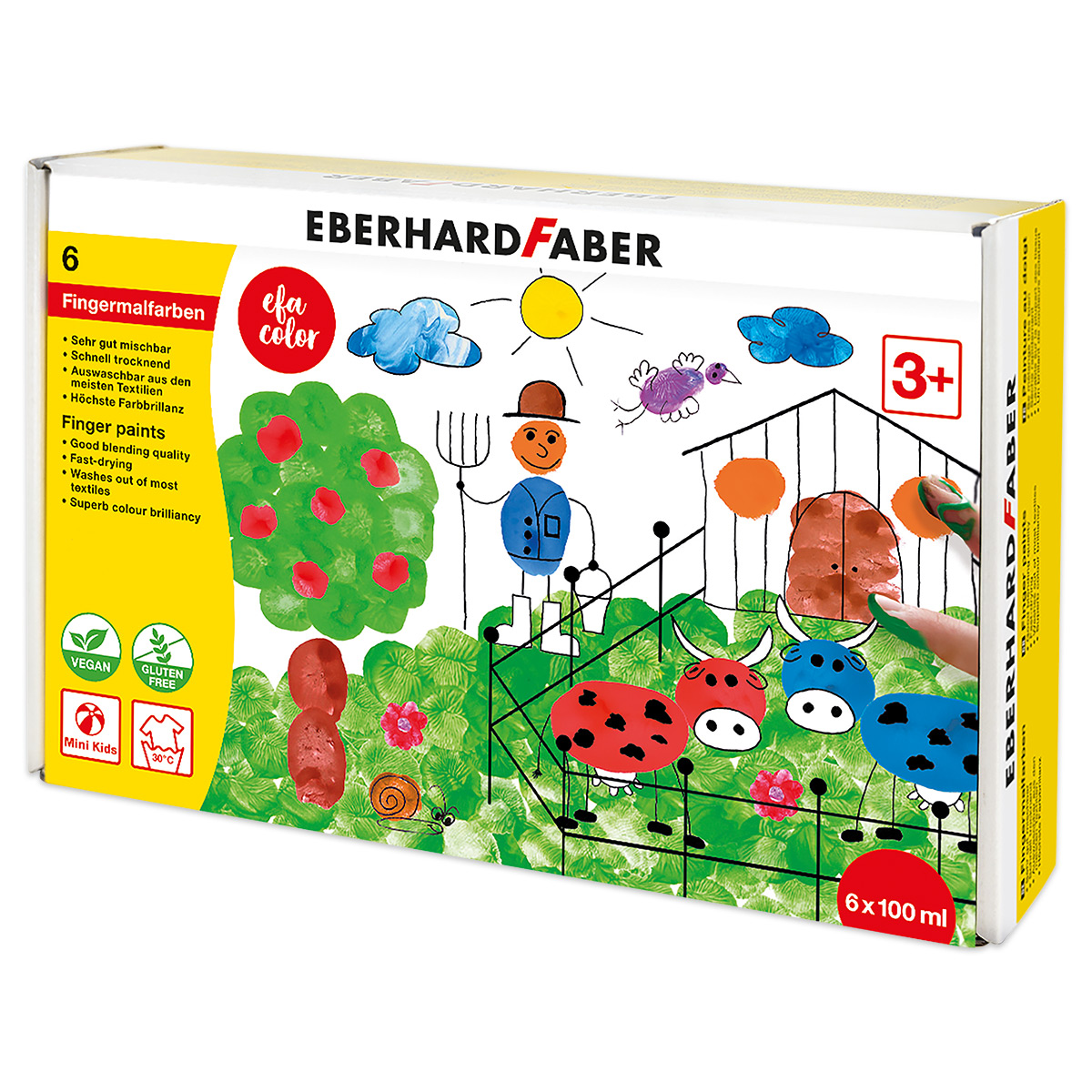 Fingermalfarben-Set 6 Farben à 100ml Fingermalfarben-Set 6 Farben à 100ml