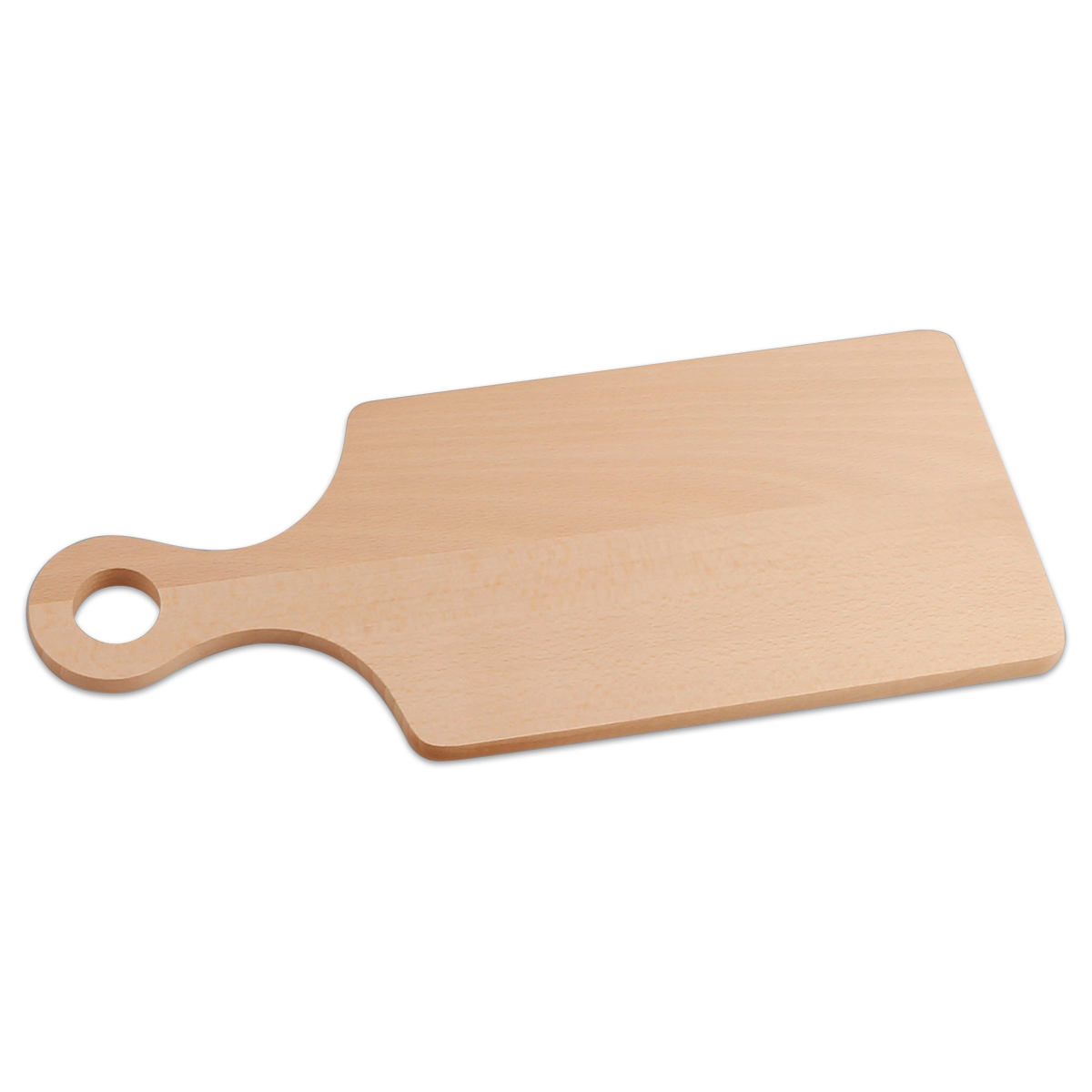 Hartholz Schneidebrett mit Griff 29x12x1cm natur