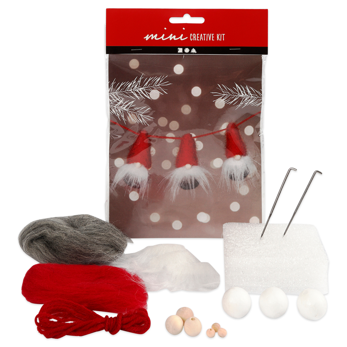 Mini-Kreativset Weihnachtswichtel ca. 6cm