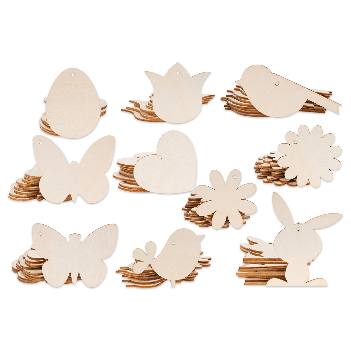 Big Pack Frühlingsanhänger Holz 100 St. natur Big Pack Frühlingsanhänger Holz 100 St. natur