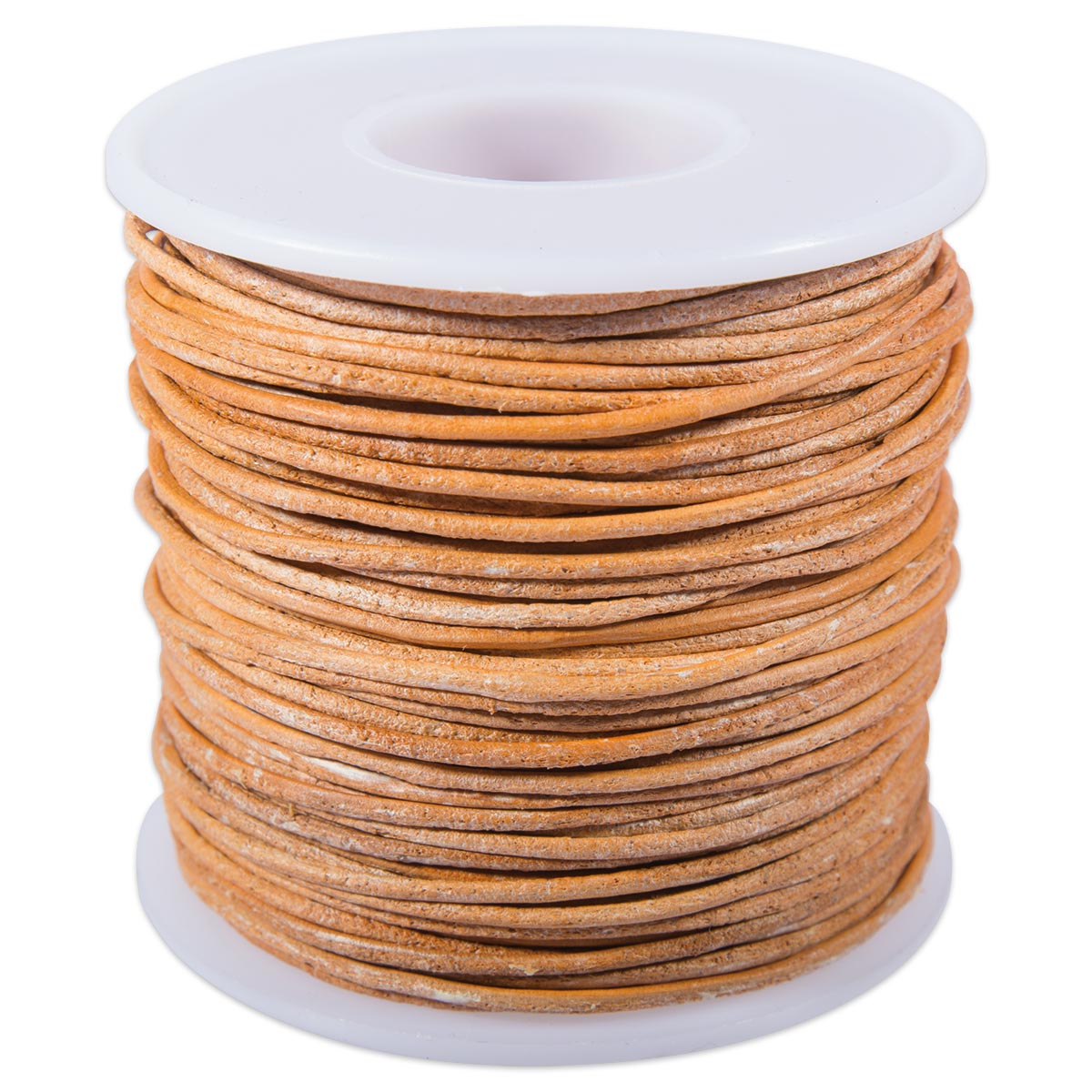 Lederriemchen rund 1,5mm 50m natur