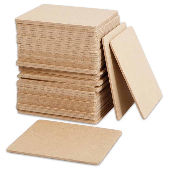 Untersetzer MDF 3mm 10x10cm 50 St. quadratisch