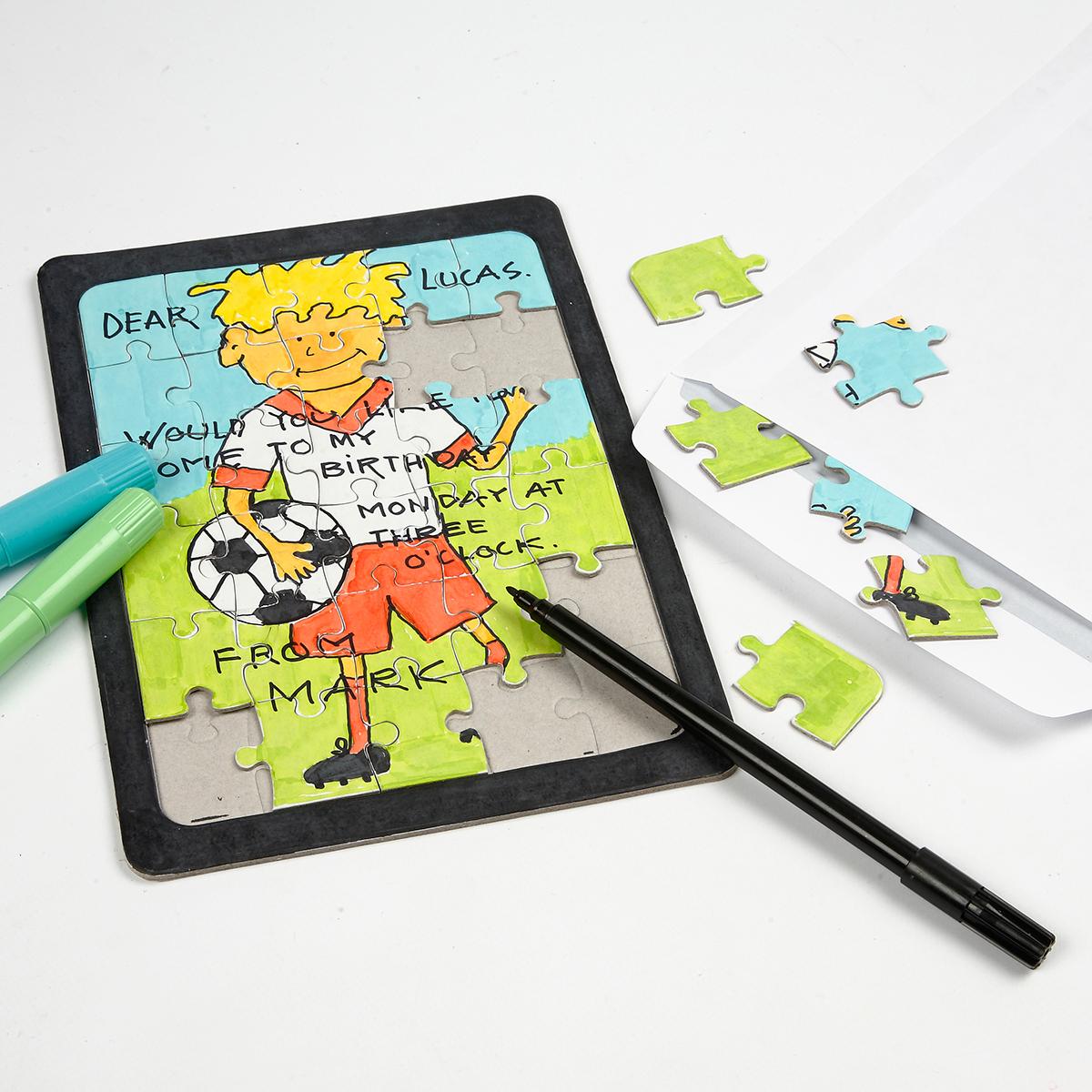 50323346_3 Puzzle Pappe A4 21x30cm 30 Teile weiß