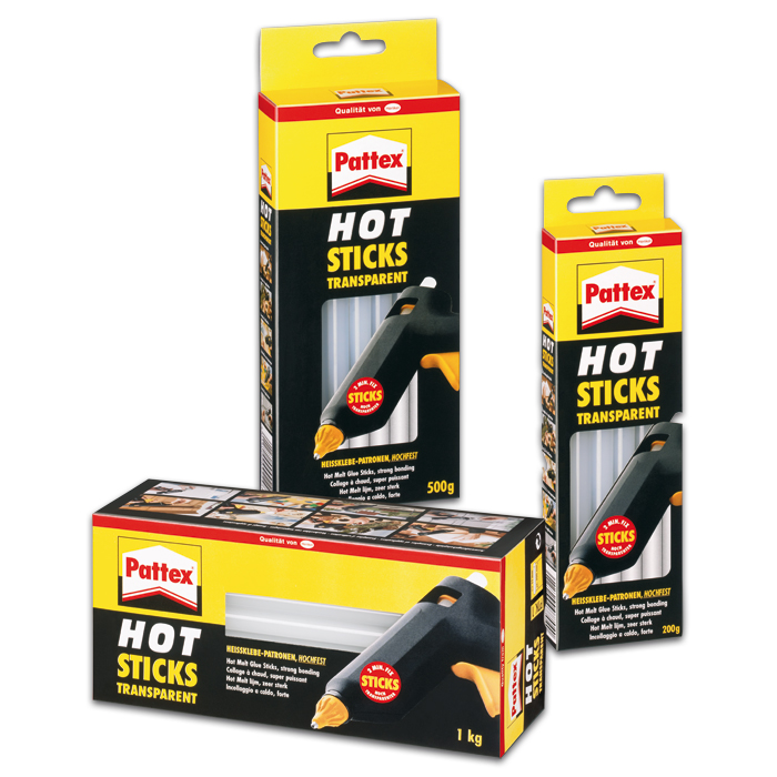 Pattex Hot Sticks Ø11mm 20cm 200g 10 St. transp.