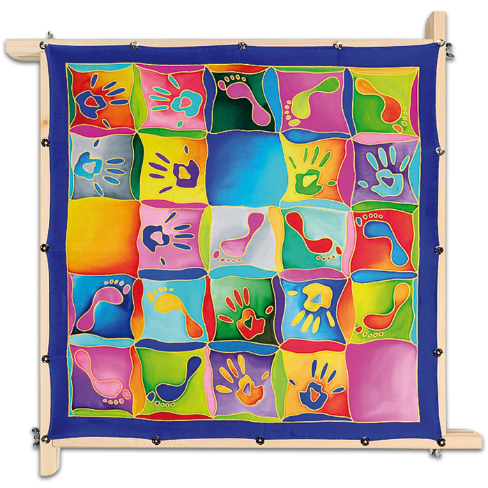 546341I3rpjrdN7qmw7 Tuch Gutta gold 55x55cm Hands & Feet naturweiß