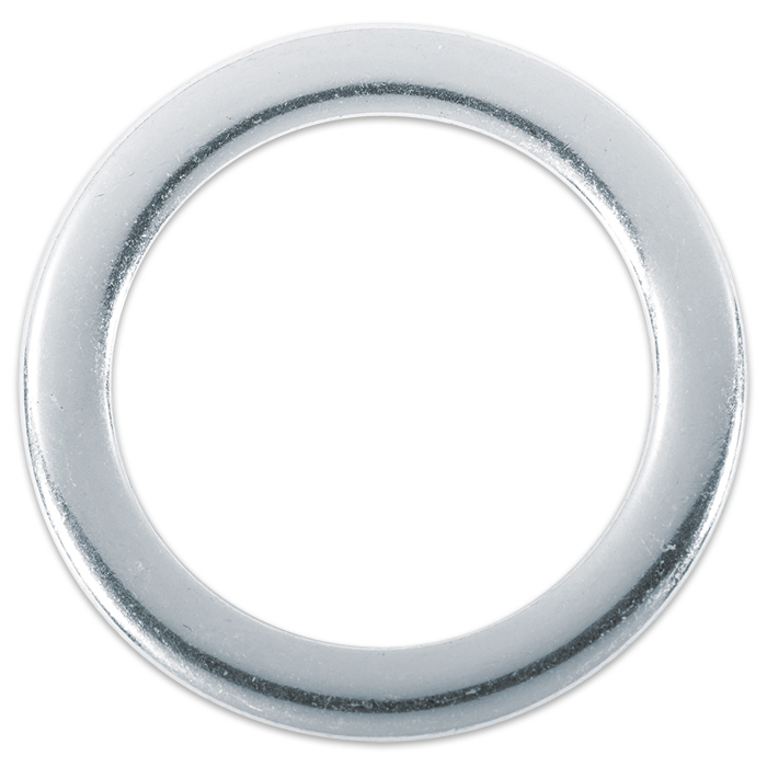 Metallring flach Ø 40mm altplatinfarben
