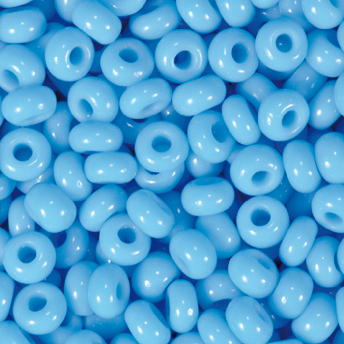 Rocailles satt glänzend 2,6mm 17g helltürkis