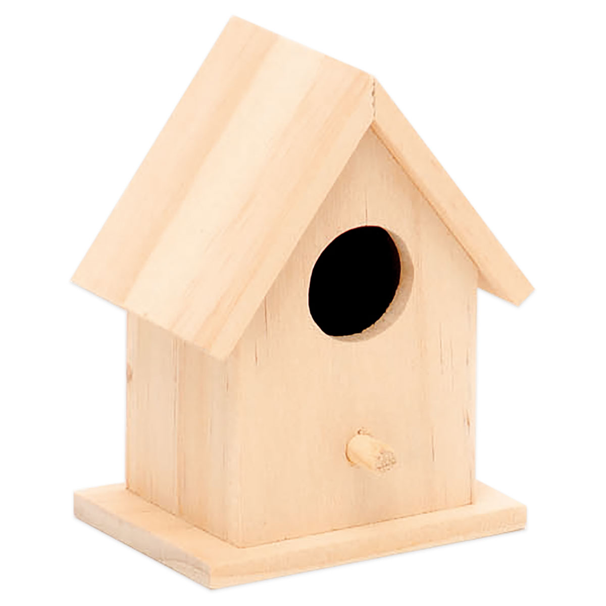 Mini Vogelhaus Holz 7,5x5,5x10cm natur
