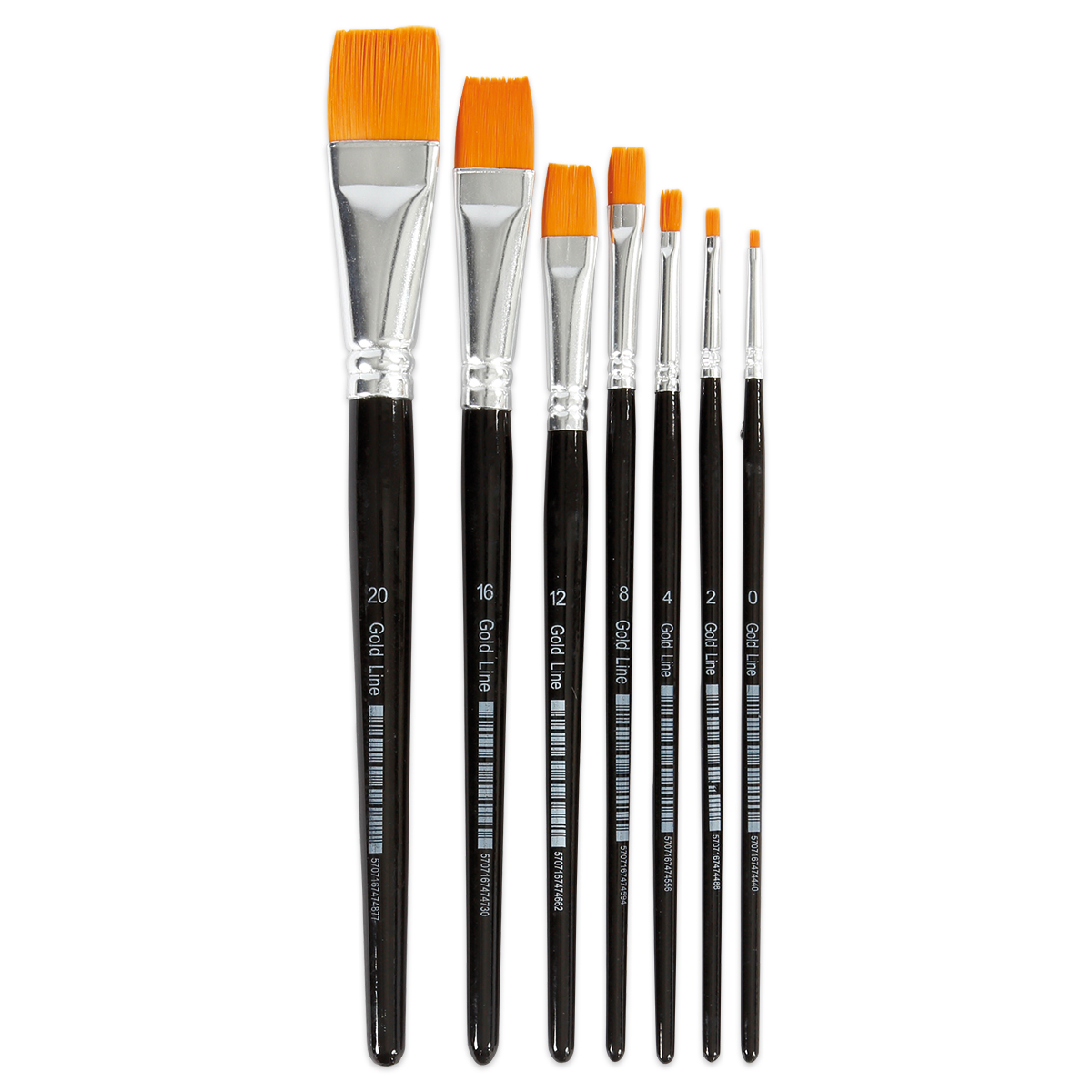 Gold Line Pinsel flach 7er-Set