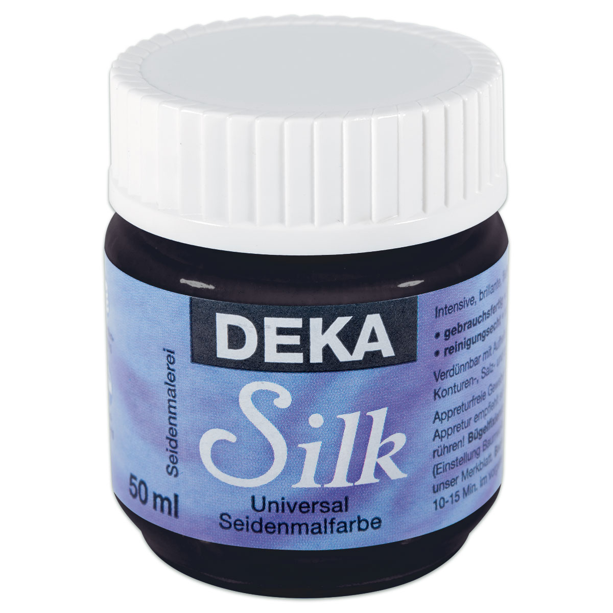 Deka-Silk Seidenmalfarbe 50ml schwarz