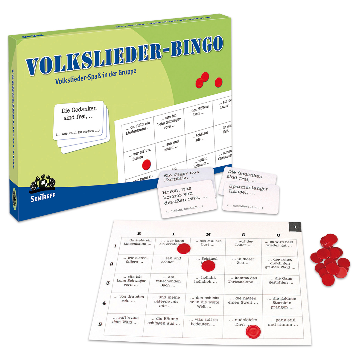 Spiel - Volkslieder Bingo