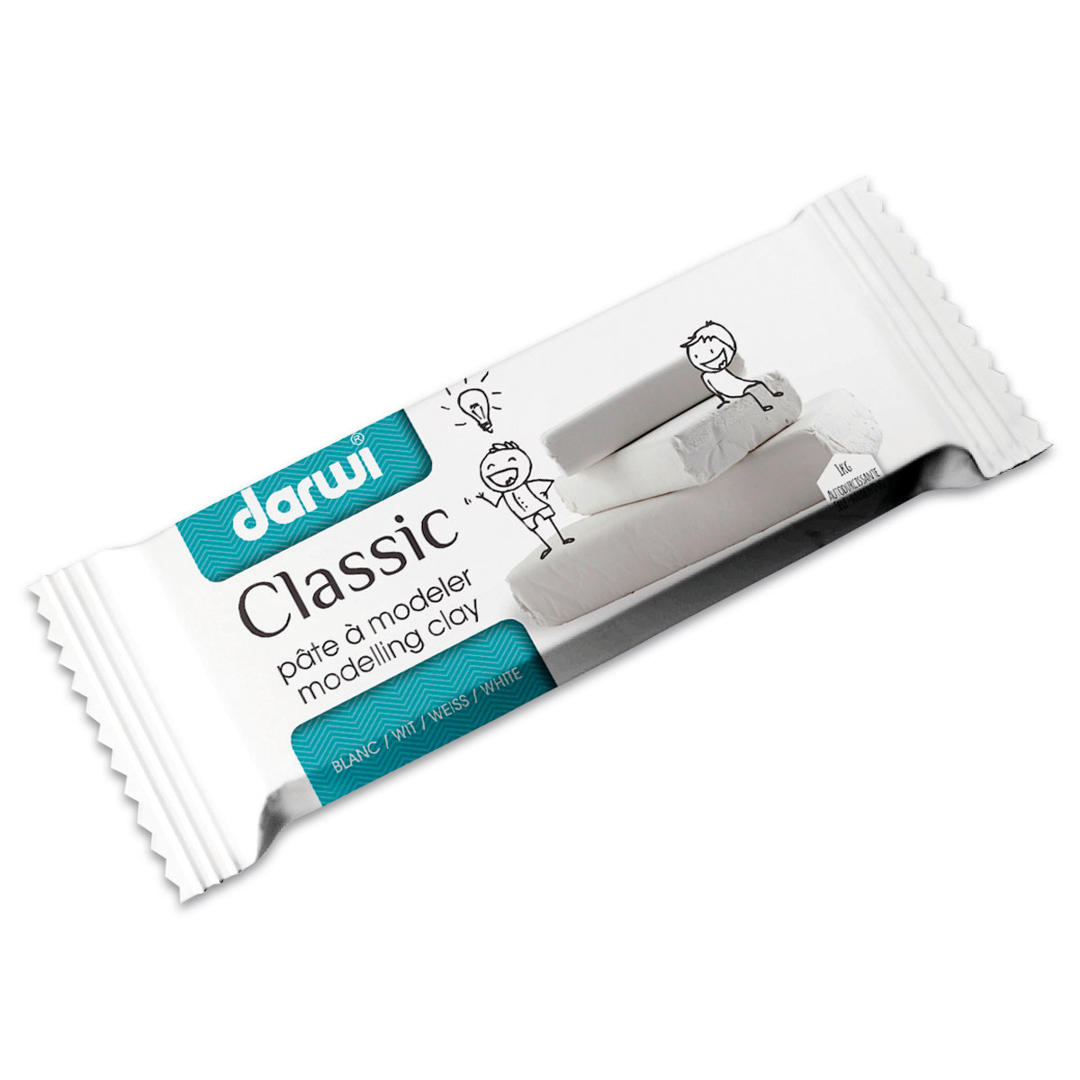 Modelliermasse Darwi Classic 1kg weiß