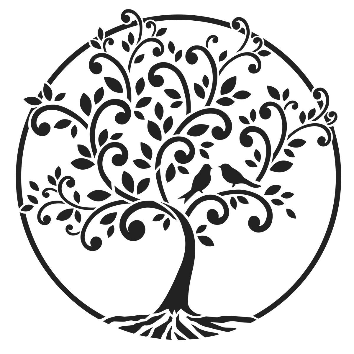 Universal-Schablone DIN A4 Baum des Lebens Universal-Schablone DIN A4 Baum des Lebens