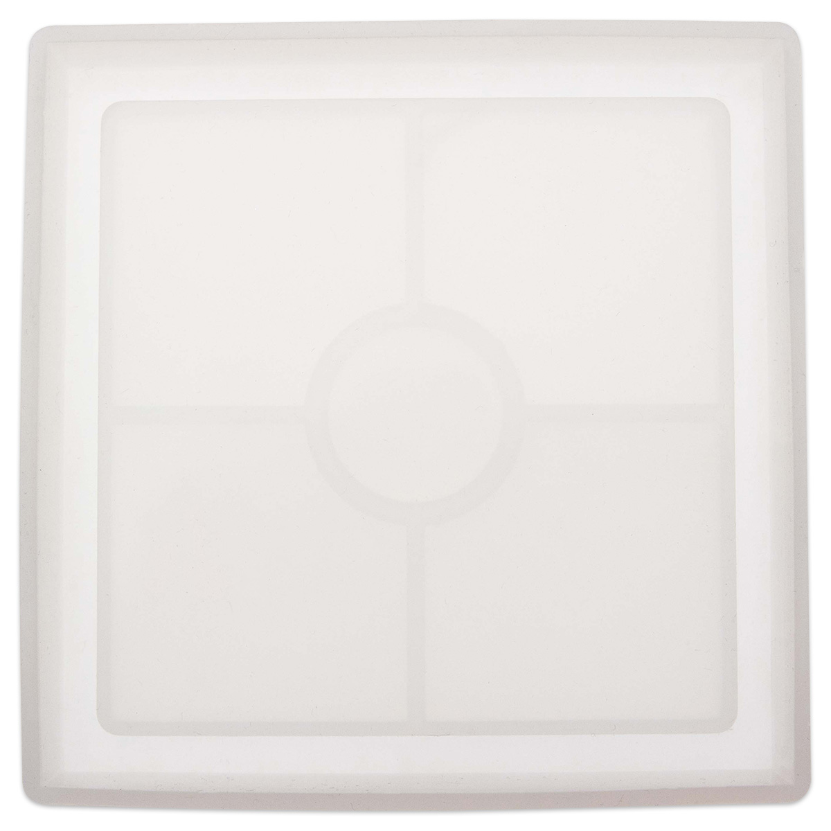 Silikon Gießform Untersetzer 10,7x10,7x1,7cm quadrat