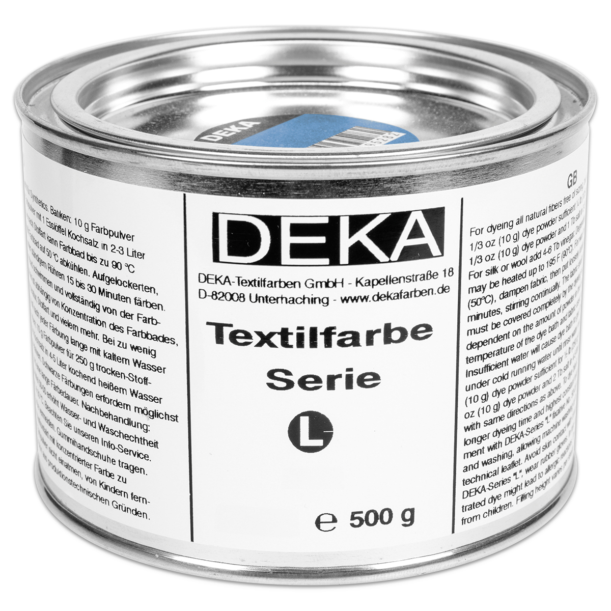 Deka-Serie L Textilfarbe 500g hellblau