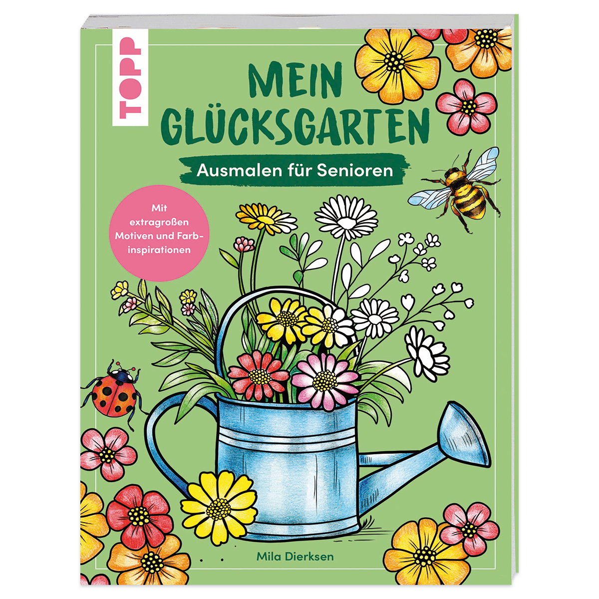 Buch - Mein Glücksgarten - Ausmalen für Senioren