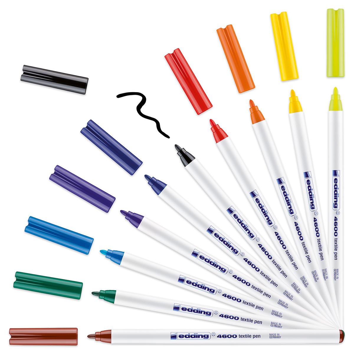 Textilstift Edding 4600 10 St./Farben Basic
