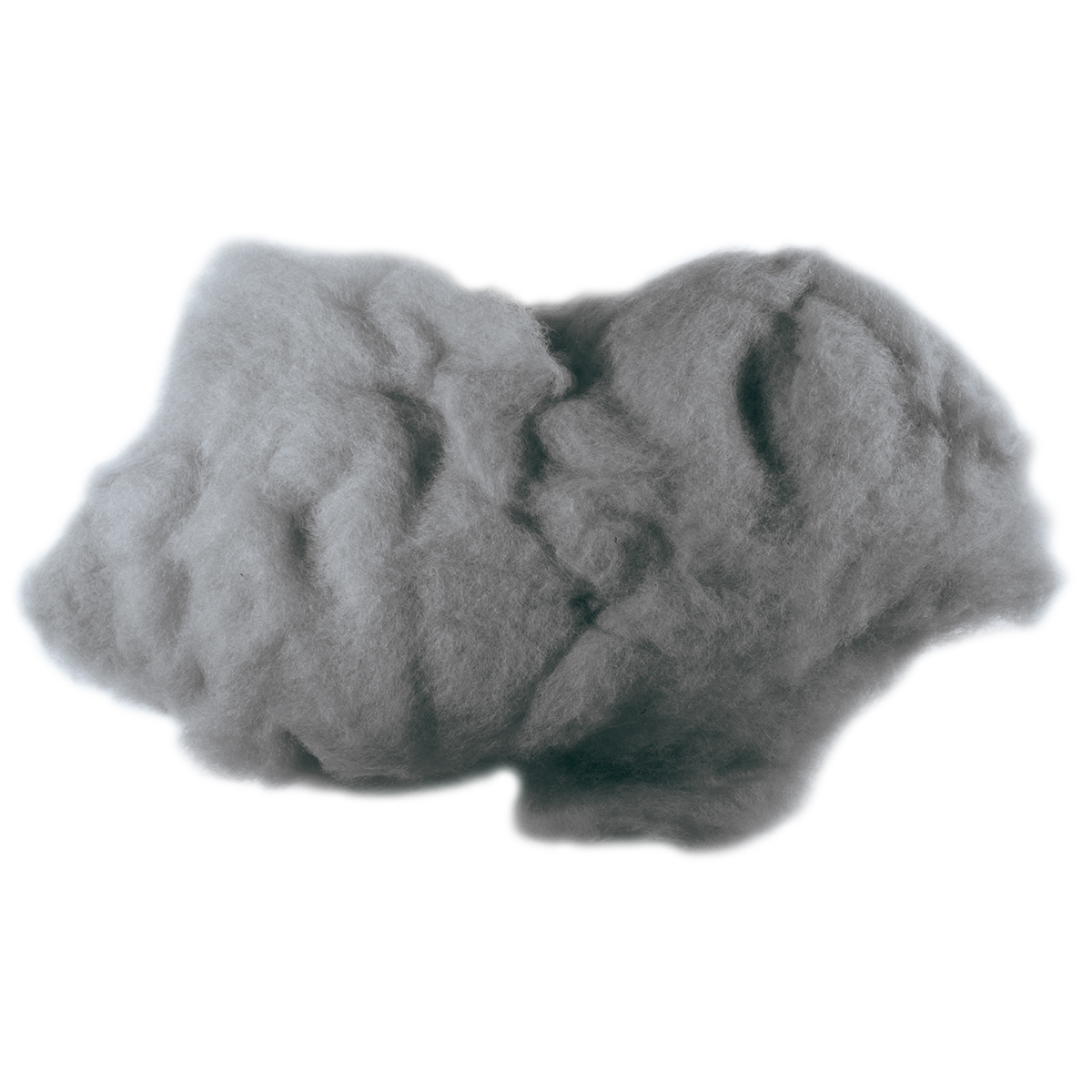 Krempelwolle max. 27mic 100g grau