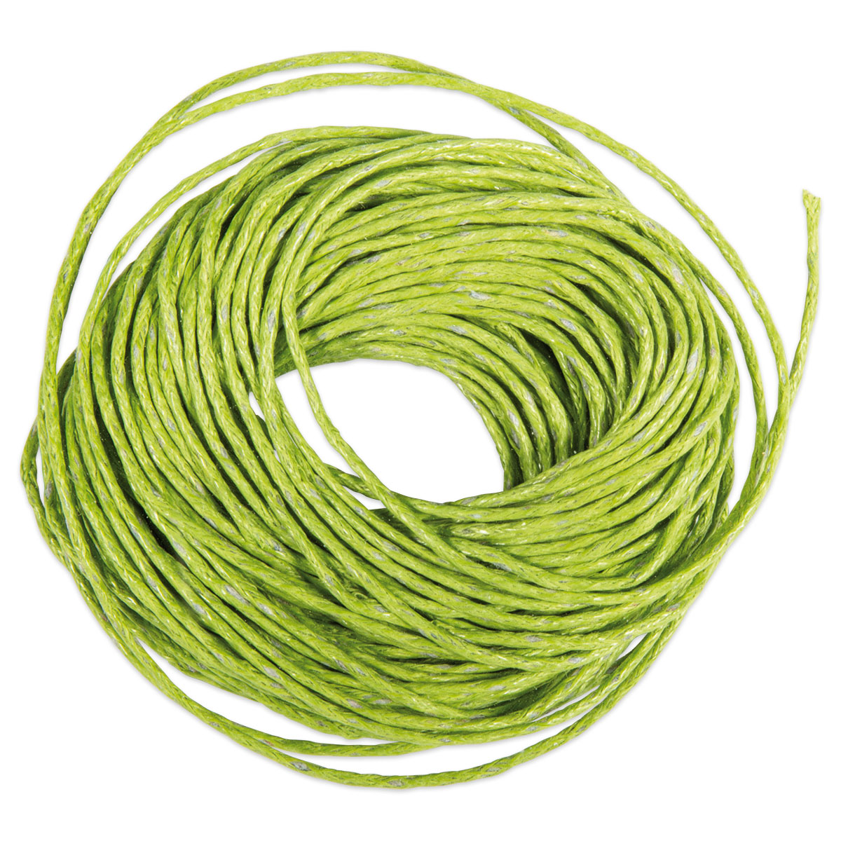 Kordel gewachst 1mm 10m hellgrün/oliv