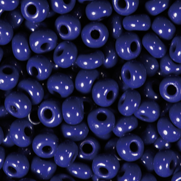 Rocailles satt glänzend 2,6mm 17g blau