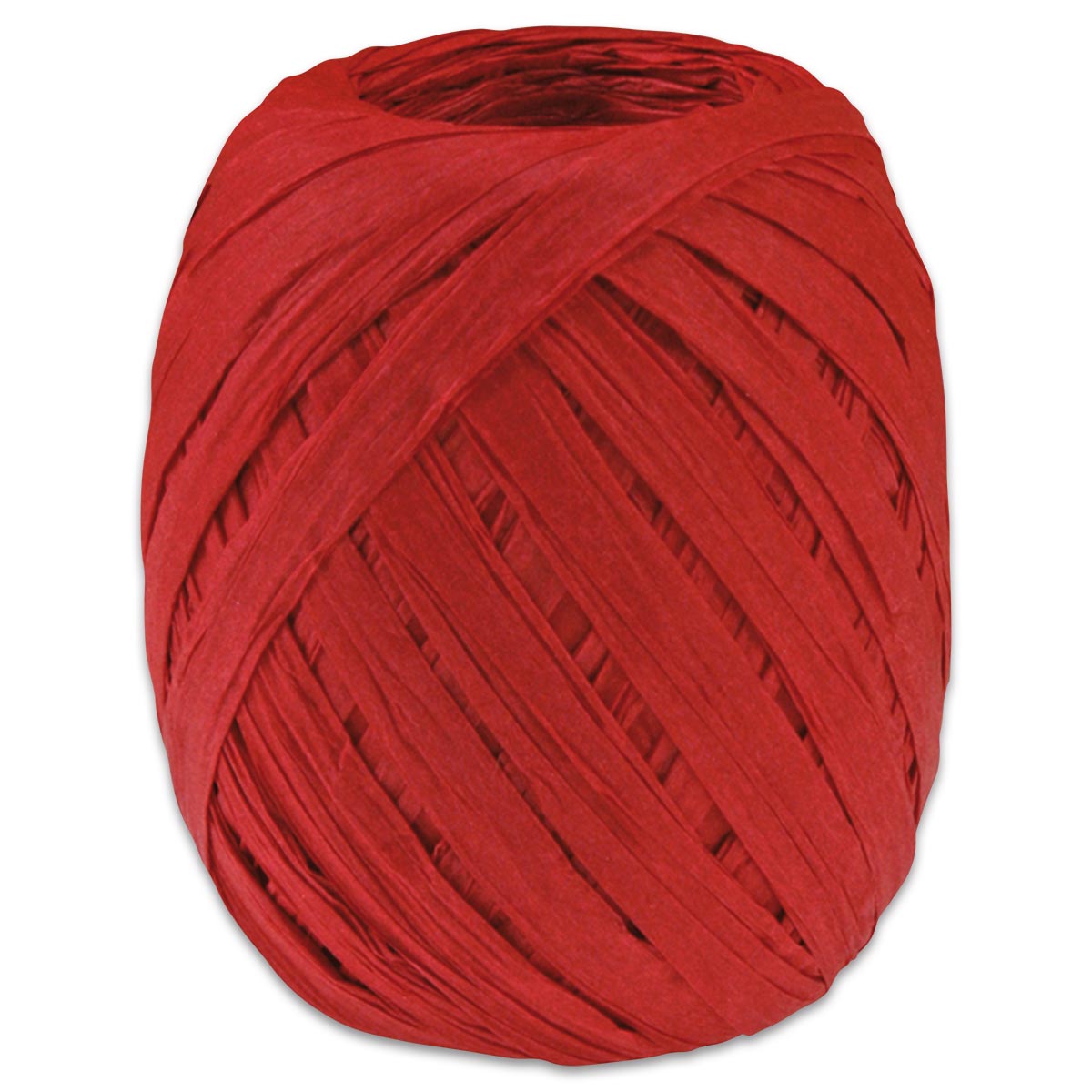 Paper-Raffia Bastband 10mm 30m rot