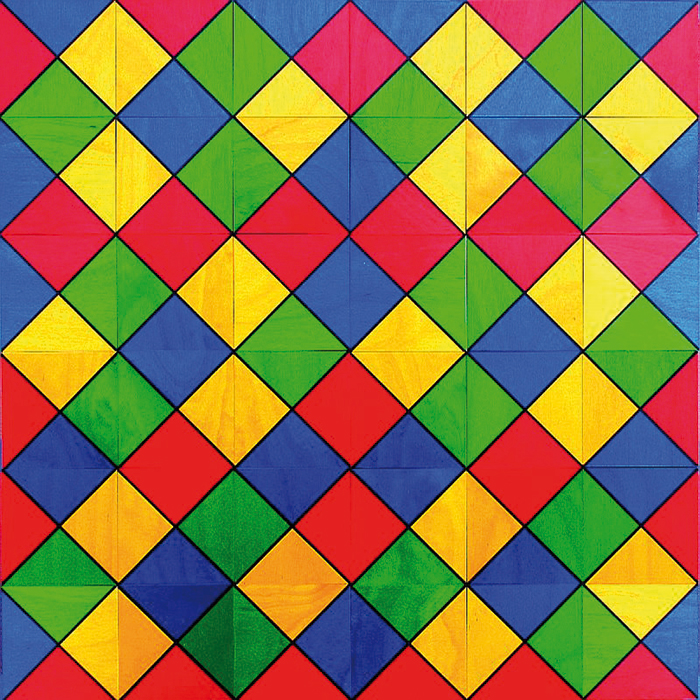 57601100_1 Spiel - RainbowSquare 36 Holzkärtchen 7x7x0,6cm