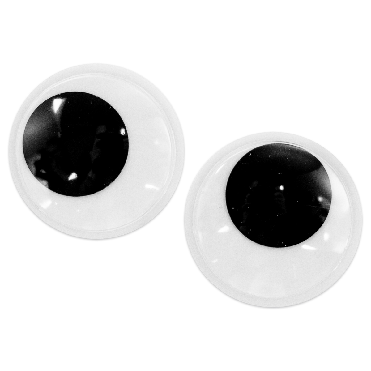 Wackelaugen rund 30mm 50 St. schwarz/weiß