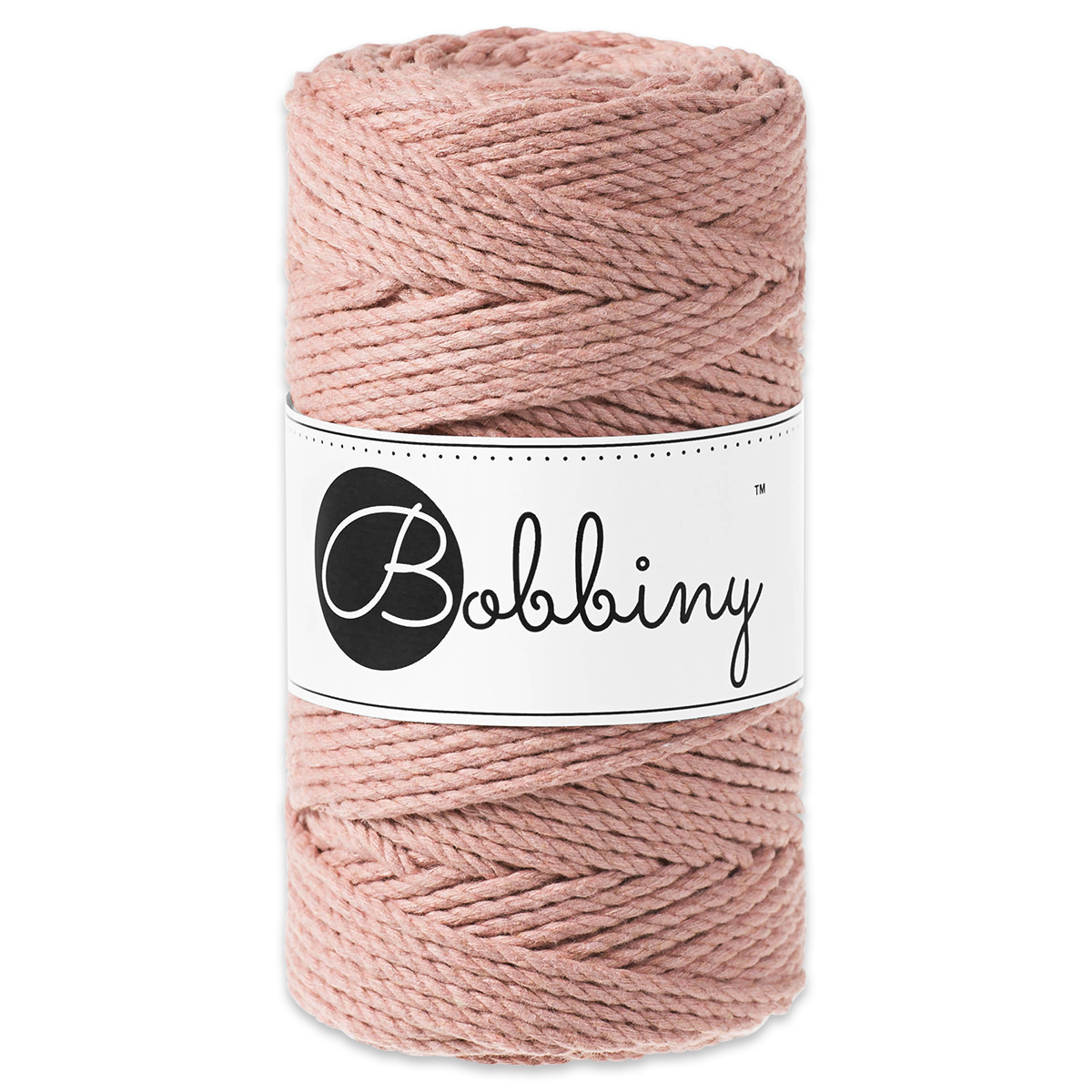 Bobbiny 3PLY Makramee-Kordel Ø 3mm blush