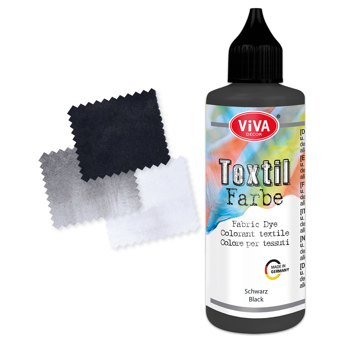 Viva Textilfarbe 90ml schwarz