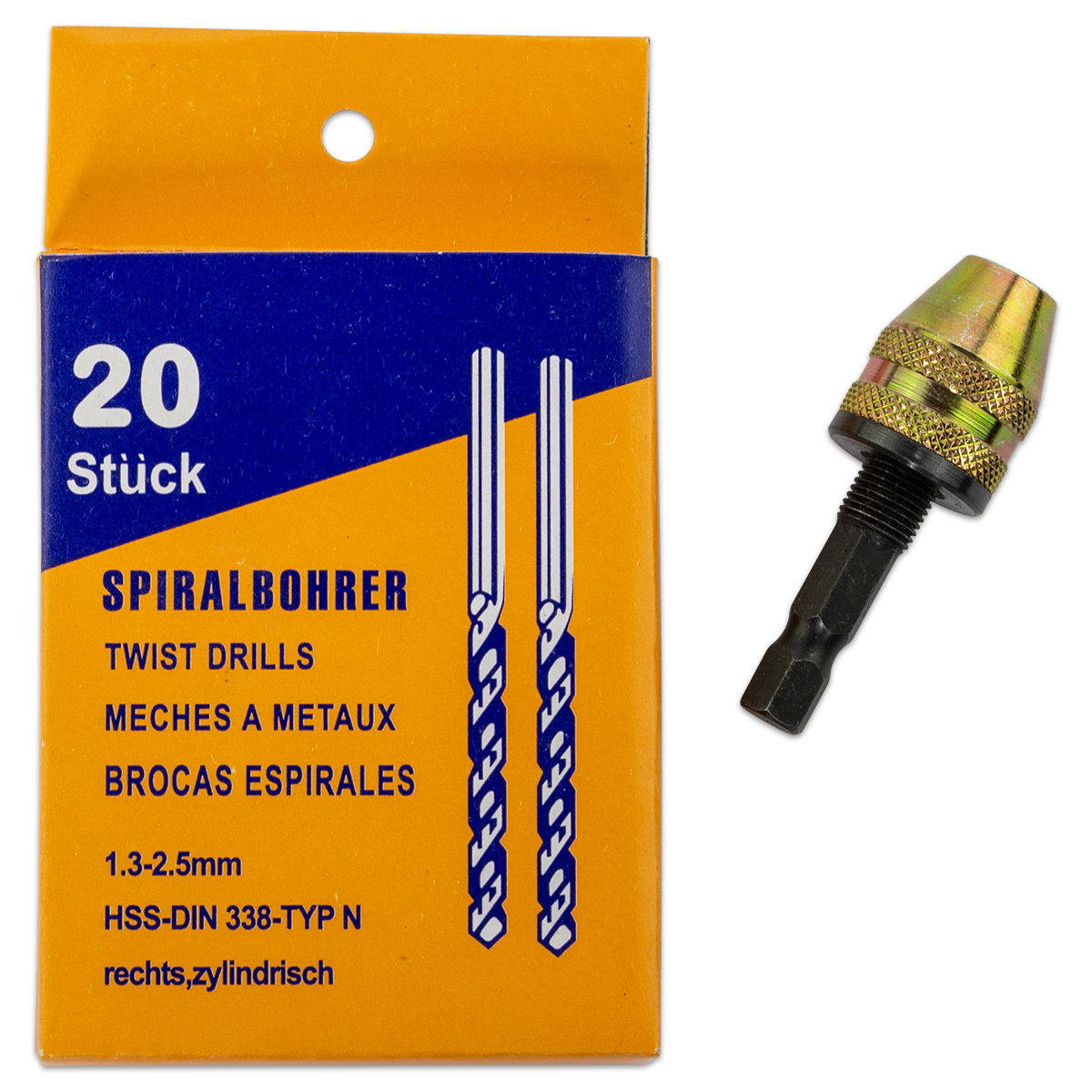 58701532_1MO59mXoGJiQHo Bohrfutter 0,3-3,5mm + 20 Bohrer