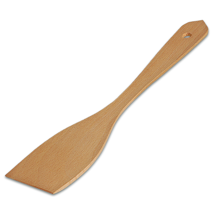 Pfannenwender gebogen Hartholz 30cm natur