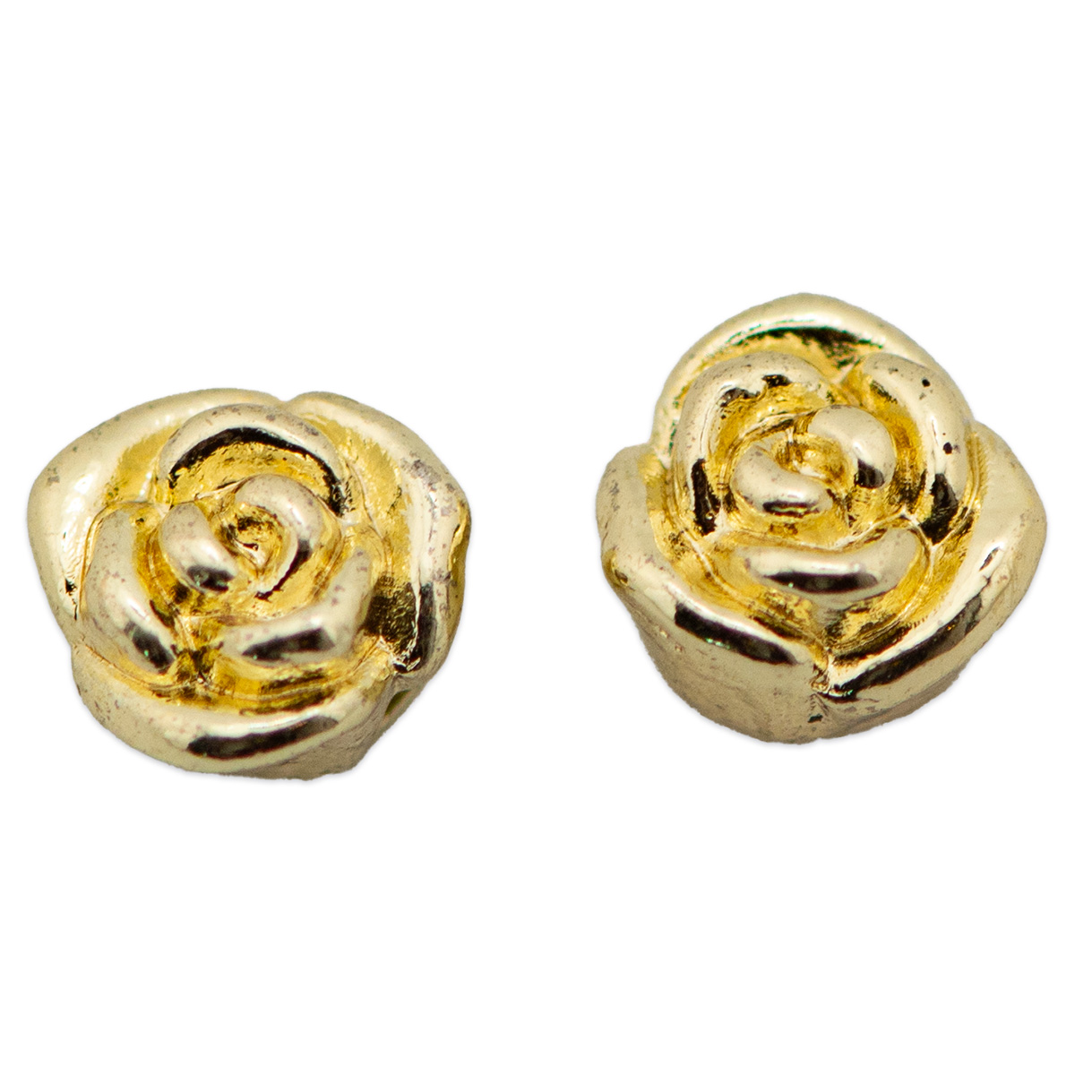 Metallperlen 6x5mm 10 St. goldfarben