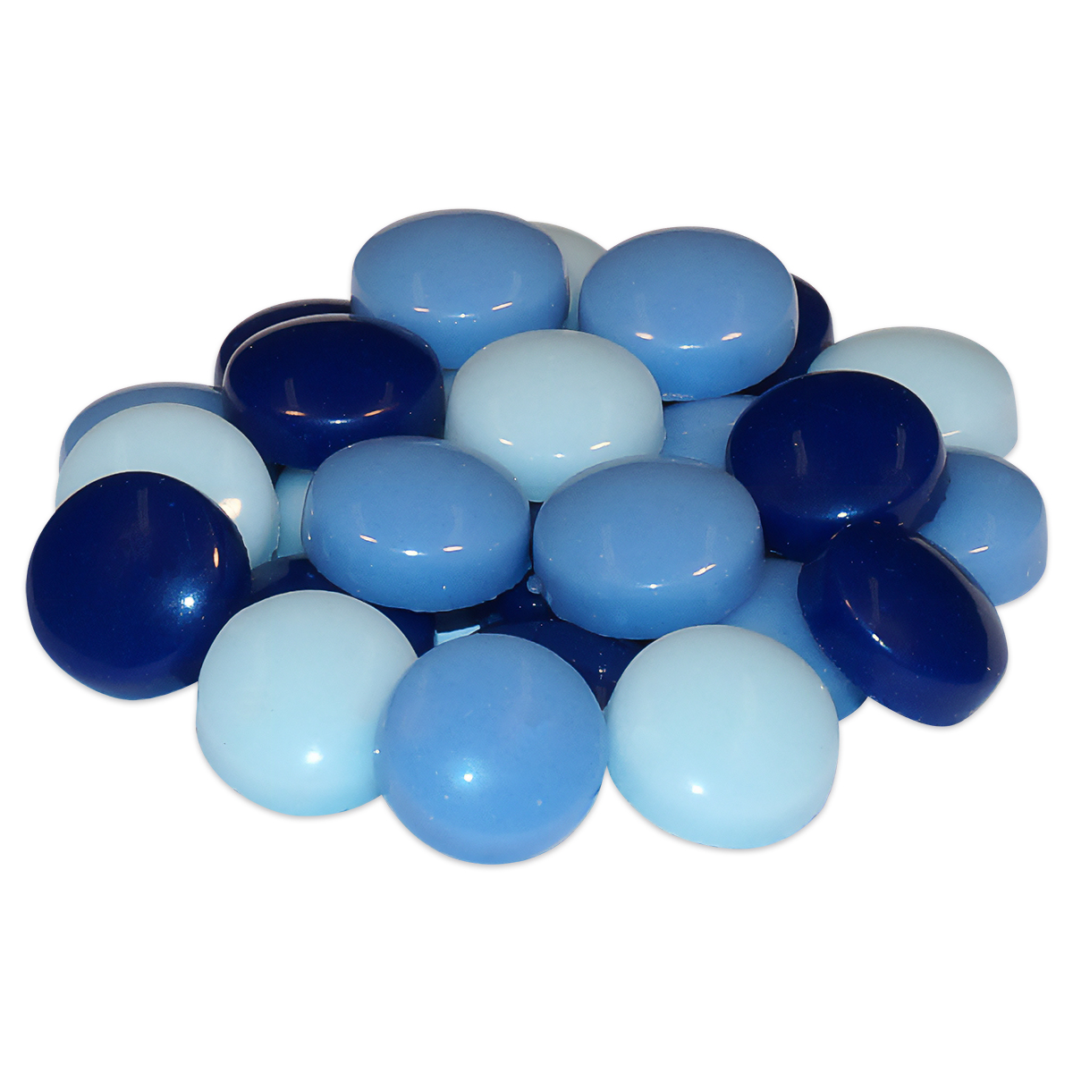 Fantasy-Glasmosaik Ø12mm 4mm 200g blau mix Fantasy-Glasmosaik Ø12mm 4mm 200g blau mix