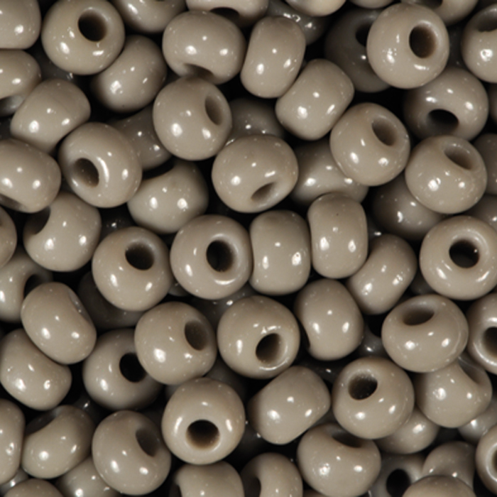 Rocailles satt glänzend 2,6mm 17g grau