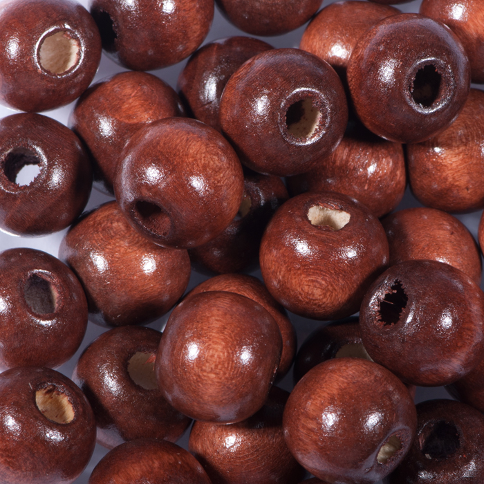50240208chEWciBxHujyn Holzperlen 8mm 85 St. braun