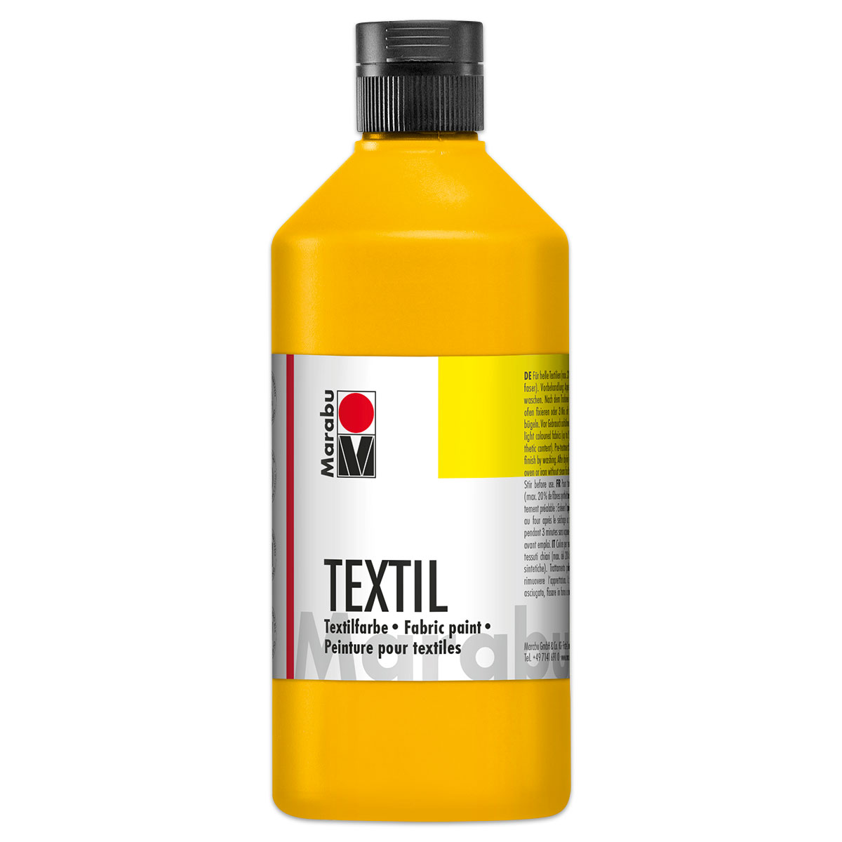 Marabu Textil 500ml mittelgelb