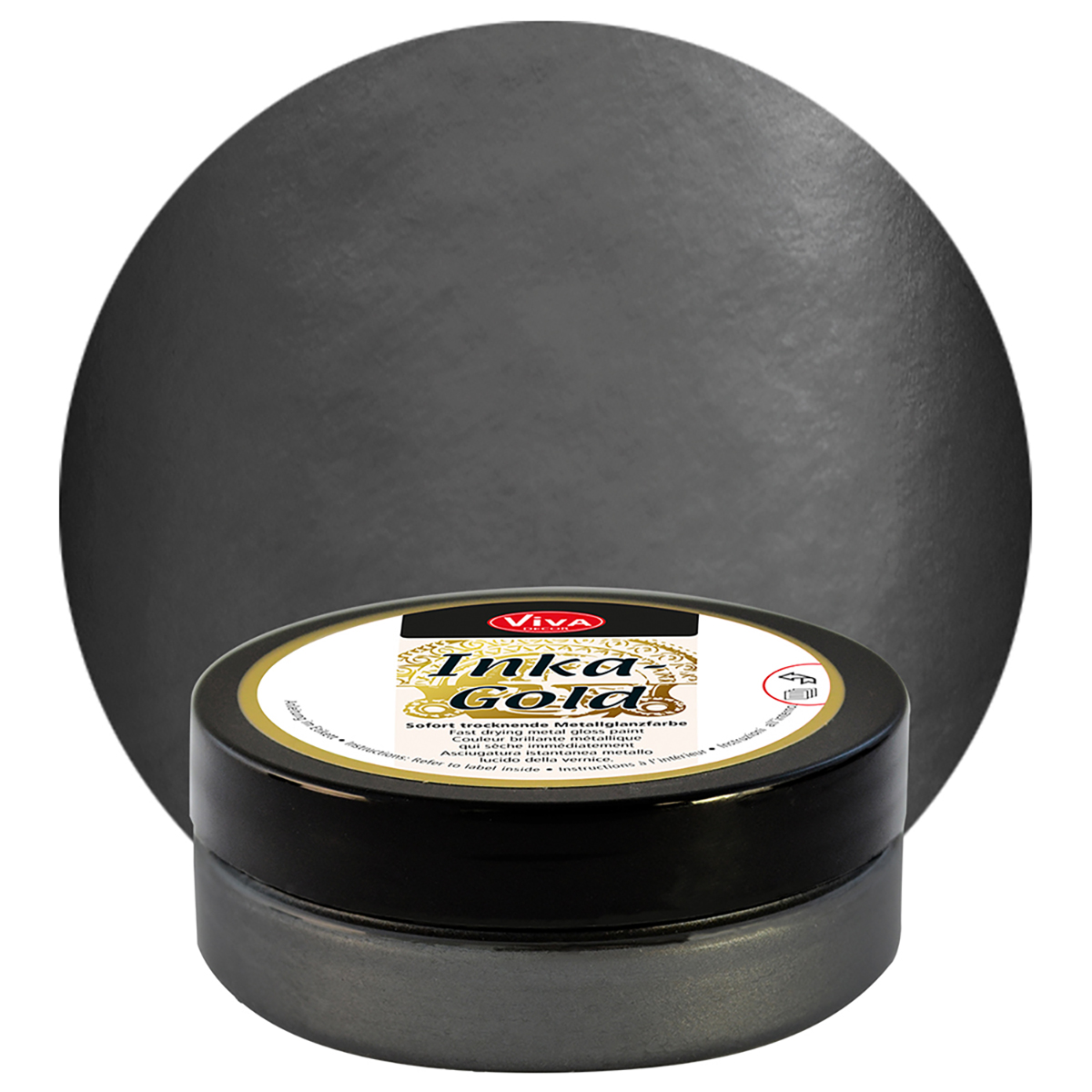 Inka-Gold Dekorfarbe pastös 62,5g graphit