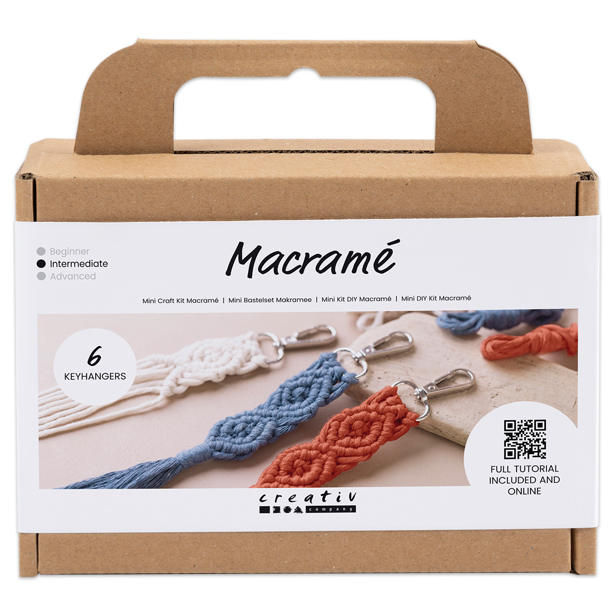 Mini-Bastelset Makramee Schlüsselanhänger