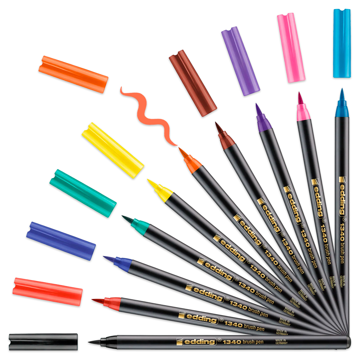 edding 1340 Brushpen 10 Fasermaler/Pinselmaler edding 1340 Brushpen 10 Fasermaler/Pinselmaler