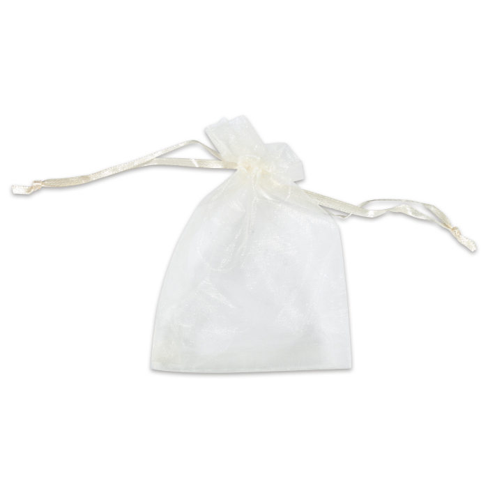 Organza-Säckchen 10x13cm creme