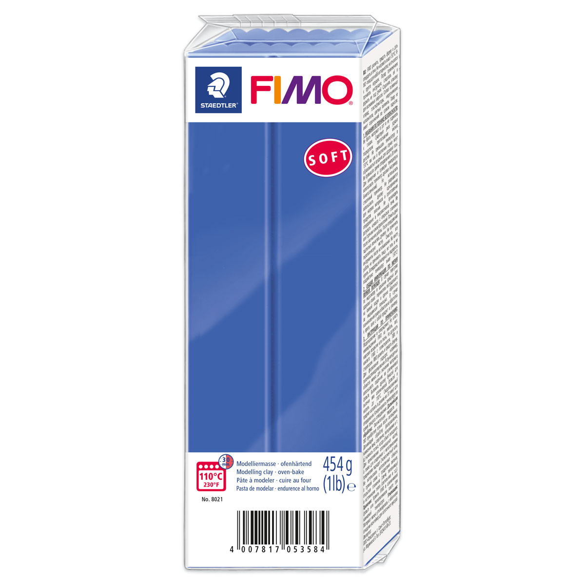 FIMO soft Großblock 454g brillantblau