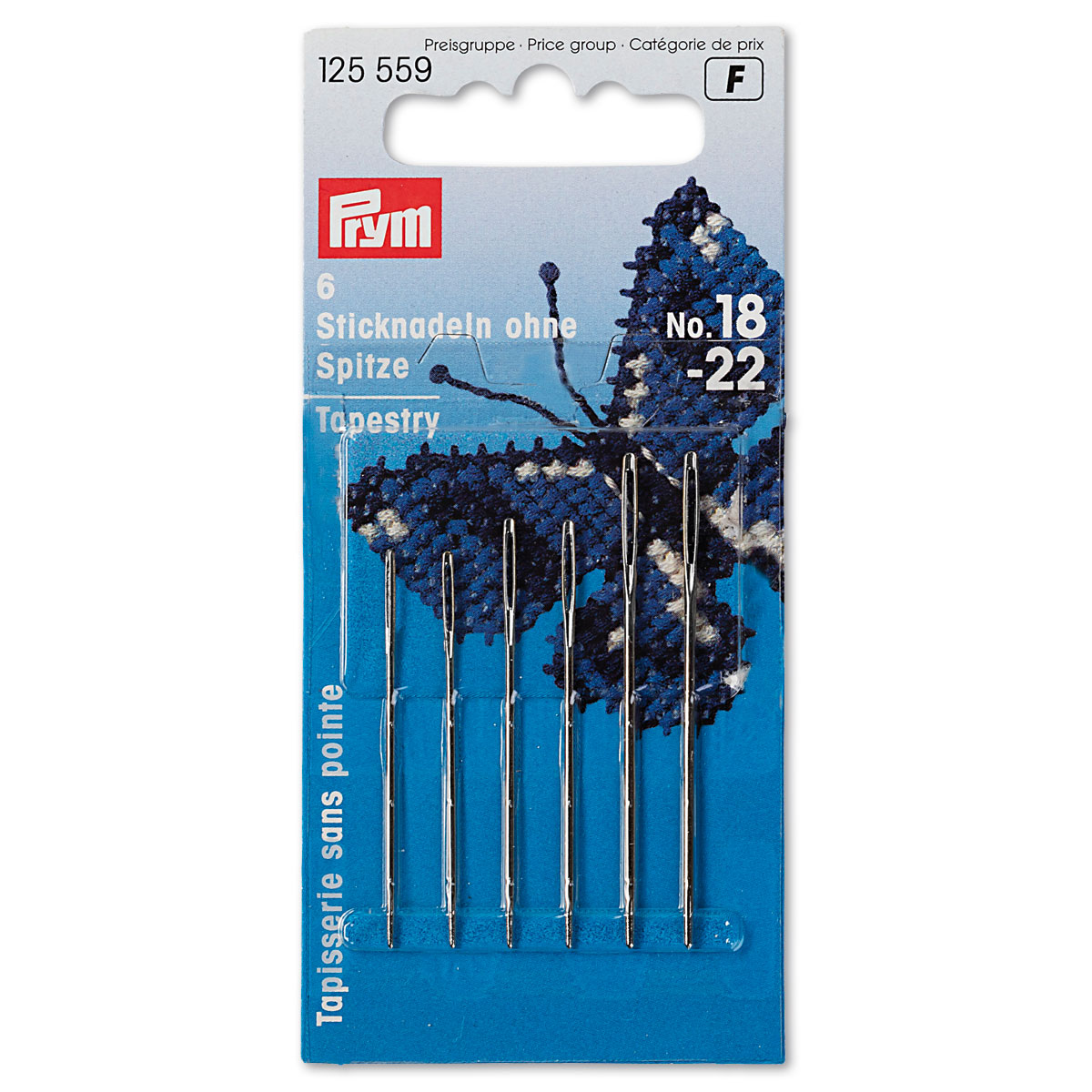 Sticknadeln stumpf Metall 6 St.