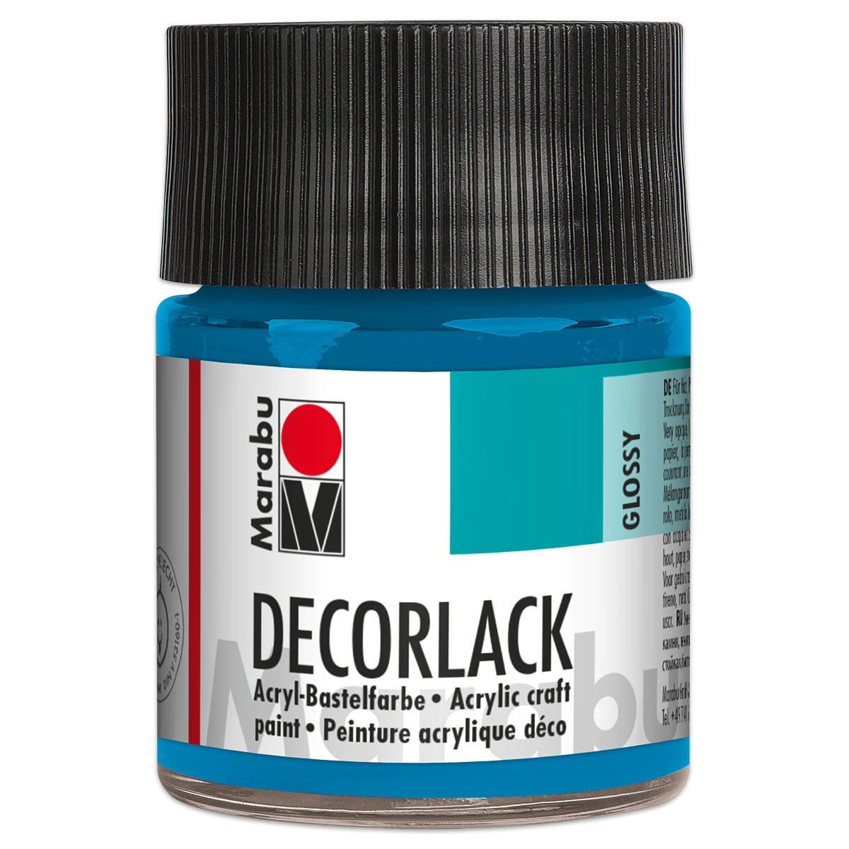 Decorlack Acryl glänzend 50ml cyan