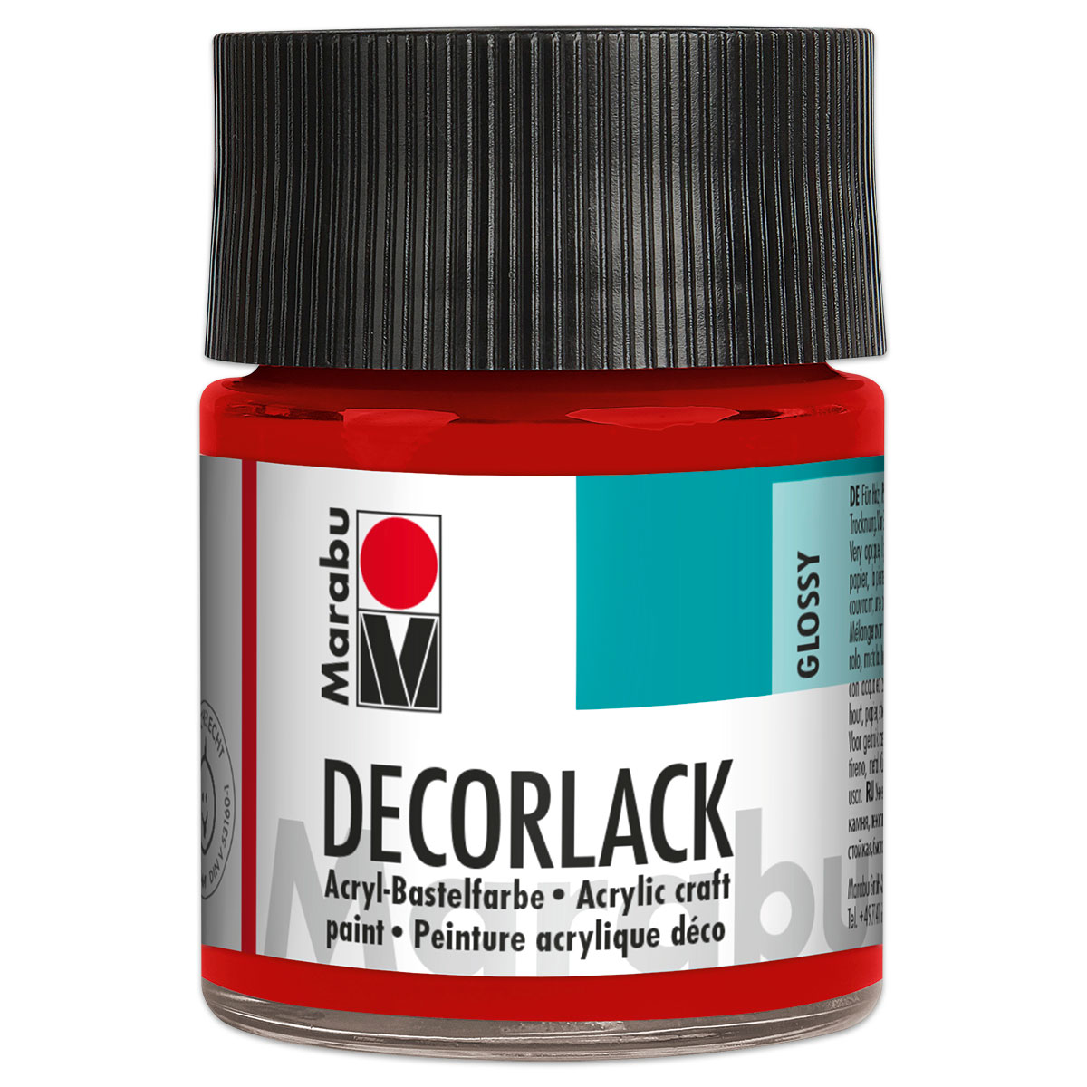 Decorlack Acryl glänzend 50ml geranie