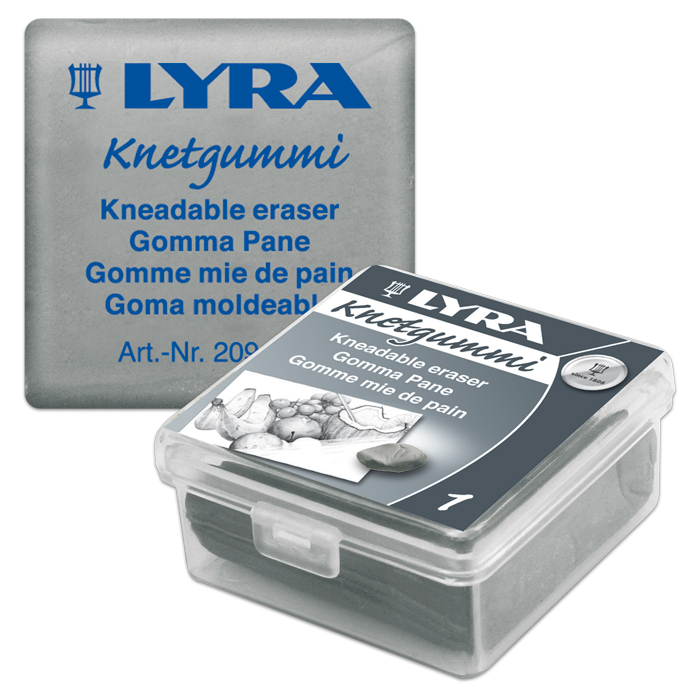 Knetgummi-Radierer 12x30x30mm in der Kunststoffbox