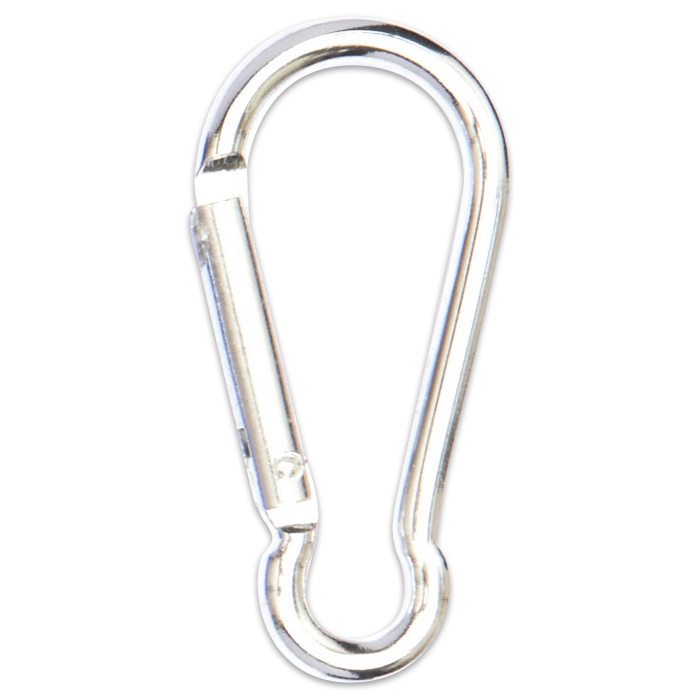 Karabiner Aluminium ca. 60x28mm silberfarben