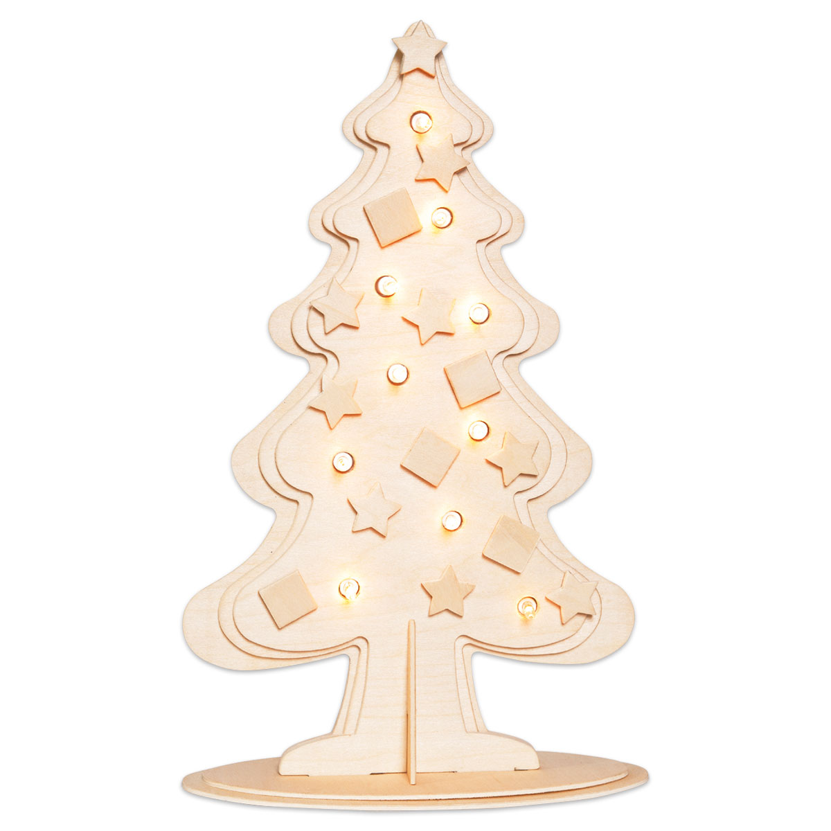 58700845rf6dvSGufUiGH Holzbausatz Tannenbaum ca. 22x35x9cm 20 Teile