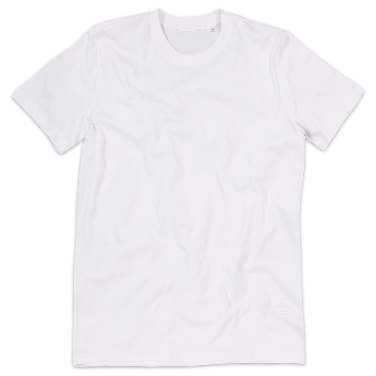 Organic Crew Neck T-Shirt James weiß Größe S