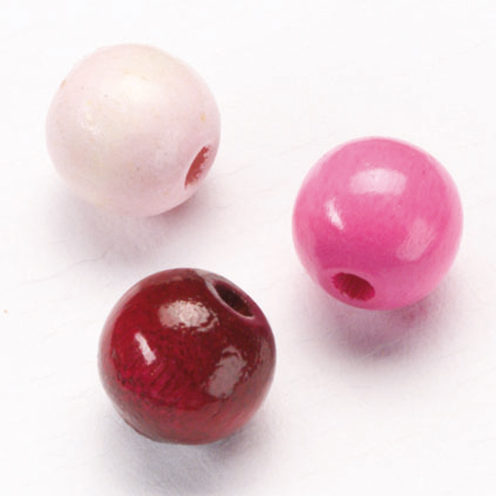 52824240yZ7f39LITF3bA Holzperlen-Mix 4mm 165 St. lila/pink mix